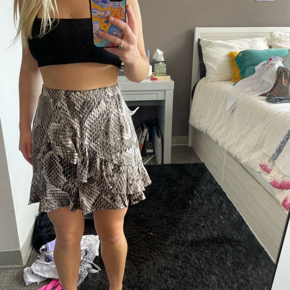 Snakeskin skirt